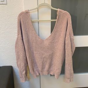 Stylish off the shoulder sweater